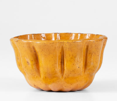 JOHN BELL (Waynesboro, PA) Redware Pudding Mold, c1840-80