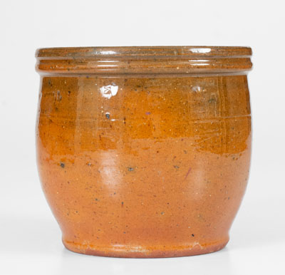 JOHN W. BELL / WAYNESBORO, PA Small-Sized Redware Jar, late 19th century