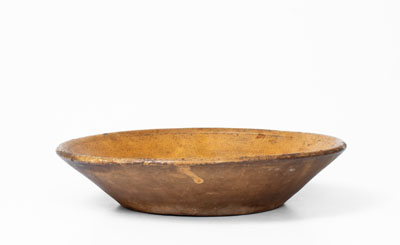 North Carolina Redware Dirt Dish, late 18th / early 19th century