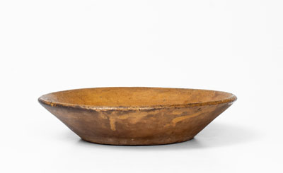 North Carolina Redware Dirt Dish, late 18th / early 19th century