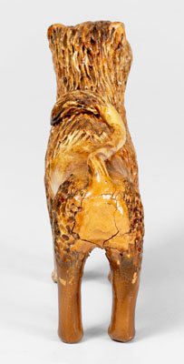 Pennsylvania Redware Standing Lion Figure