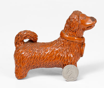 Pennsylvania Redware Standing Dog Figure