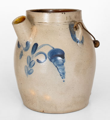 Cobalt-Decorated Williamsport, Pennsylvania Stoneware Batter Pail, c1875