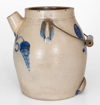 Cobalt-Decorated Williamsport, Pennsylvania Stoneware Batter Pail, c1875