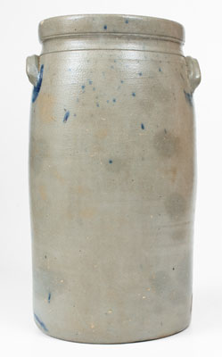 L. B. DILLINER & CO. / NEW GENEVA, PA Stoneware Churn, c1875