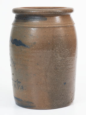 H.F. ARMSTRONG / DEALER IN DRY GOODS, GROCERIES, NOTIONS & C., Jackson Courthouse, WV Stoneware Jar