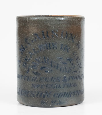 Scarce Jackson Courthouse, WV Small-Sized Stoneware Canning Jar,