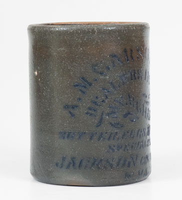 Scarce Jackson Courthouse, WV Small-Sized Stoneware Canning Jar,