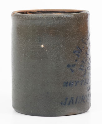 Scarce Jackson Courthouse, WV Small-Sized Stoneware Canning Jar,