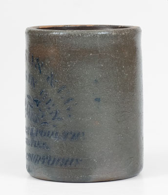 Scarce Jackson Courthouse, WV Small-Sized Stoneware Canning Jar,