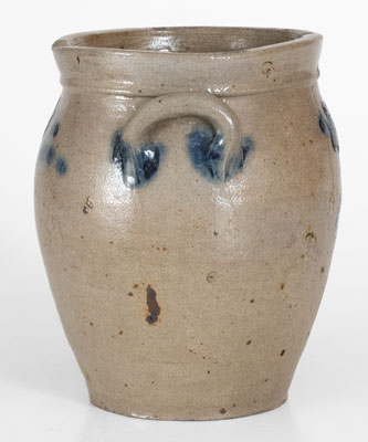 Attrib. Howe and Clark, Athens, New York 1/2 Gal. Stoneware Jar w/ Brushed Decoration