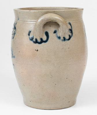 Attrib. Howe and Clark, Athens, NY Stoneware Jar, 1805-13