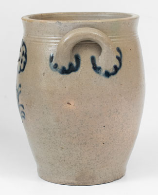 Attrib. Howe and Clark, Athens, NY Stoneware Jar, 1805-13