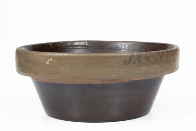 Scarce JAS. HAMILTON & CO., Greensboro, PA Stoneware Bowl, c1875