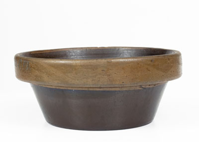 Scarce JAS. HAMILTON & CO., Greensboro, PA Stoneware Bowl, c1875