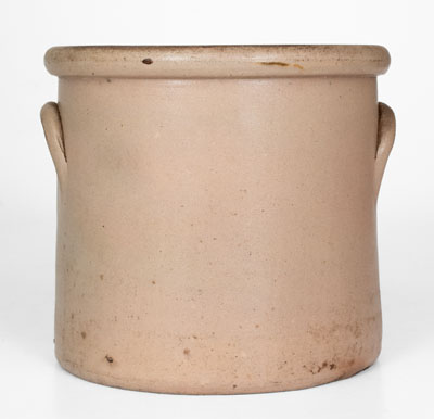 F. B. NORTON & CO. / WORCESTER, MASS. Stoneware Crock w/ Cobalt Bird Decoration