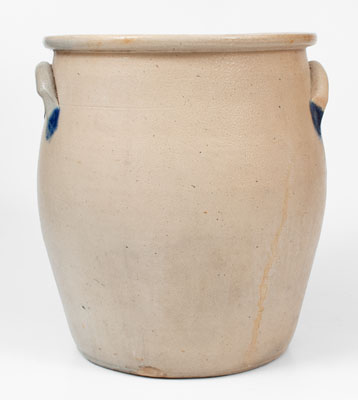 Exceptional 5 Gal. COWDEN & WILCOX / HARRISBURG, PA Stoneware Jar w/ Parrot Decoration