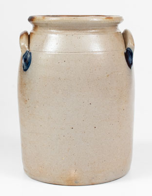 COWDEN & WILCOX / HARRISBURG, PA Stoneware Jar w/ Unusual Tulip Decoration