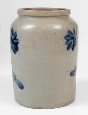 Stoneware Jar w/ Floral Decoration attrib. Remmey Family, Philadelphia, PA, c1860