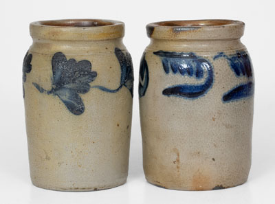 Lot of Two: 1/4 Gal. Stoneware Jars attrib. Richard C. Remmey, Philadelphia, PA