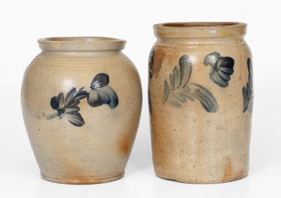 Lot of Two: Small-Sized Stoneware Jars attrib. Richard C. Remmey, Philadelphia, PA