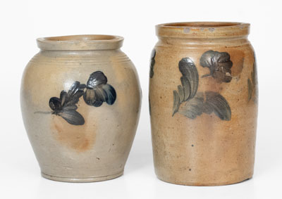 Lot of Two: Small-Sized Stoneware Jars attrib. Richard C. Remmey, Philadelphia, PA