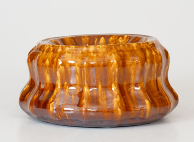 ETRURIA WORKS / EAST LIVERPOOL, OH Rockingham Glazed Spittoon, circa 1852