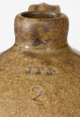 James Franklin Seagle, Vale, Lincoln County, NC Stoneware Jug, Stamped "JFS"