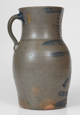 WILLIAMS & REPPERT / GREENSBORO, PA Stoneware Pitcher w/ Elaborate Decoration