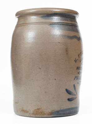 Very Rare FELICITY, OHIO Stoneware Advertising Jar, Greensboro, PA origin