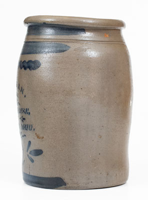 Very Rare FELICITY, OHIO Stoneware Advertising Jar, Greensboro, PA origin