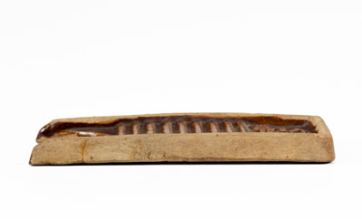 Rare Salesman s Sample Stoneware Washboard, probably Ohio