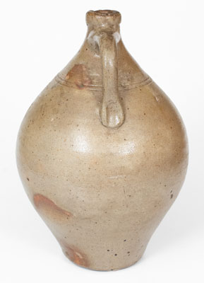 Attrib. Jonathan Fenton, Boston, MA Stoneware Jug w/ Impressed Fish Motif, late 18th century