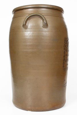 Fine 20 Gal. HAMILTON & JONES / AGENTS / GREENSBORO, PA Stoneware Crock