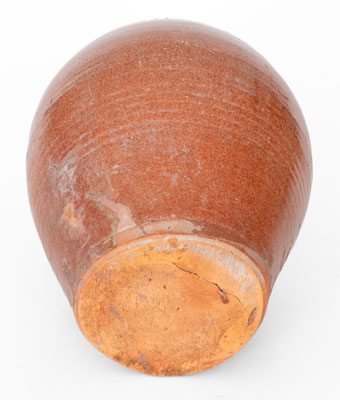 Fine Glazed Redware Jug, Northeastern U.S., probably NY State, early to mid 19th century