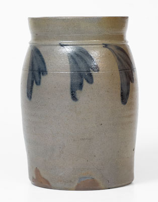 Rare HAMILTON & PERSHING / JOHNSTOWN, PA Stoneware Jar, 1852-55