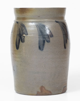 Rare HAMILTON & PERSHING / JOHNSTOWN, PA Stoneware Jar, 1852-55