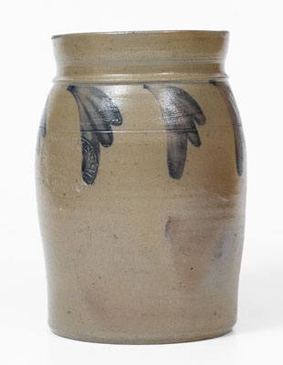 Rare HAMILTON & PERSHING / JOHNSTOWN, PA Stoneware Jar, 1852-55