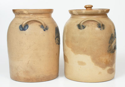 Lot of Two: COWDEN & WILCOX / HARRISBURG, PA 2 Gal. Stoneware Jars