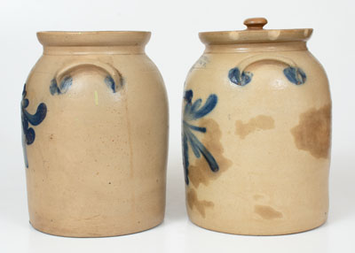 Lot of Two: COWDEN & WILCOX / HARRISBURG, PA 2 Gal. Stoneware Jars