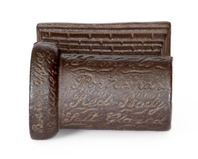 Rare Portland, Maine Sewer Tile Pipe w/ "Boston Office, 42 Oliver Street" Advertising