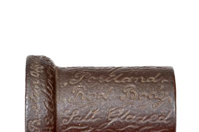 Rare Portland, Maine Sewer Tile Pipe w/ "Boston Office, 42 Oliver Street" Advertising