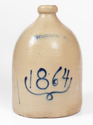 1 Gal. WHITES UTICA Stoneware Jug Dated