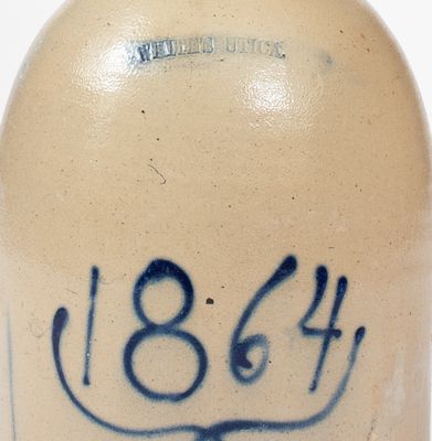 1 Gal. WHITES UTICA Stoneware Jug Dated