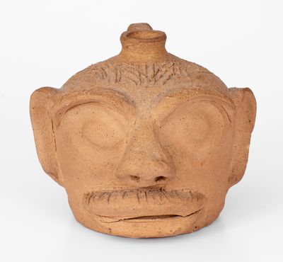 Important Arie Meaders Face Jug with