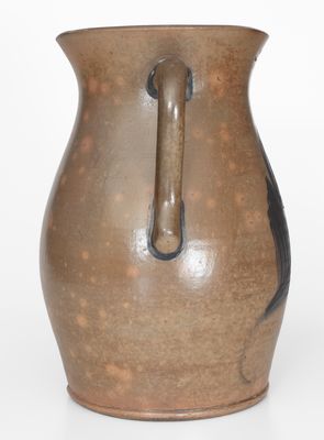 Exceedingly Rare "D Ack / Mooresburg PA" Stoneware Porch Vase w/ Cobalt Floral Decoration