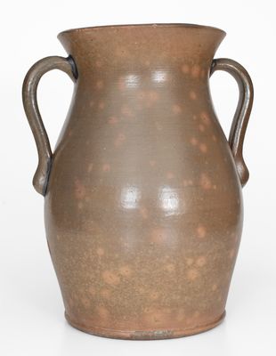 Exceedingly Rare "D Ack / Mooresburg PA" Stoneware Porch Vase w/ Cobalt Floral Decoration