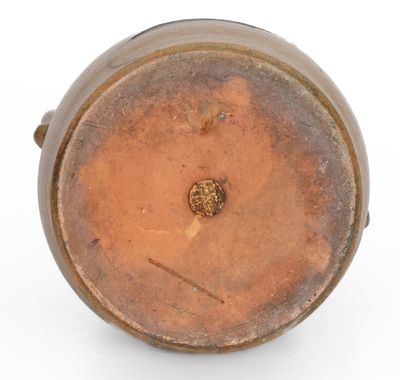 Exceedingly Rare "D Ack / Mooresburg PA" Stoneware Porch Vase w/ Cobalt Floral Decoration