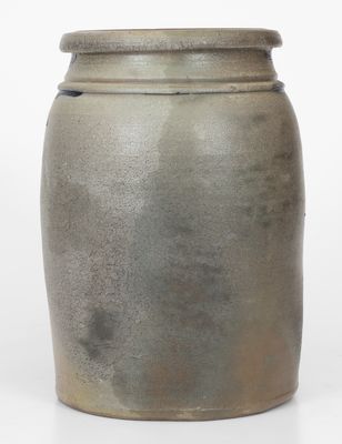 Fine Stoneware Jar w/ Elaborate Freehand Decoration,