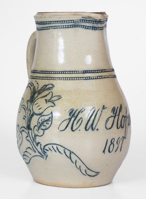Fine "H.W. Hofmann / 1897" Presentation Pitcher, Remmey Pottery, Philadelphia, PA